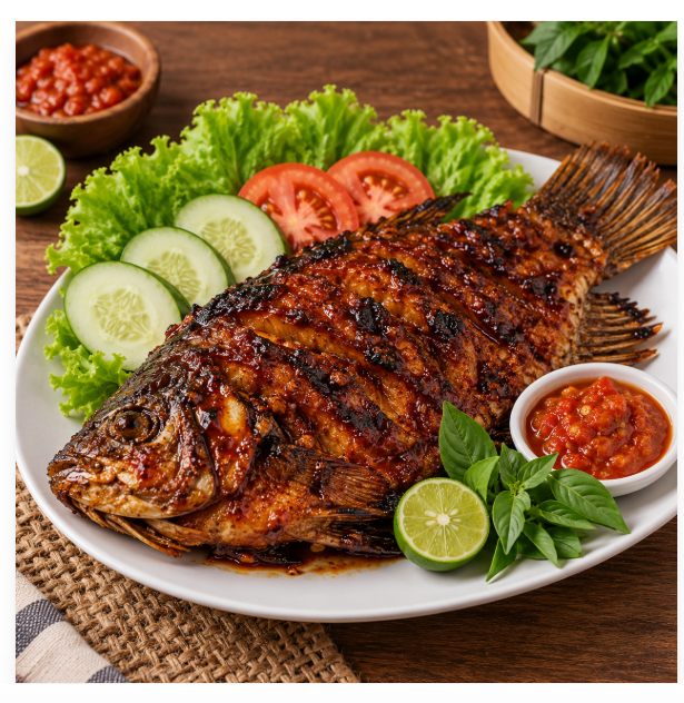 Gurame Bakar 14k/ons